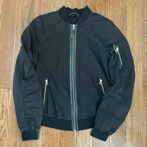 EUC Mackage Oversized Bomber Jacket XS Black